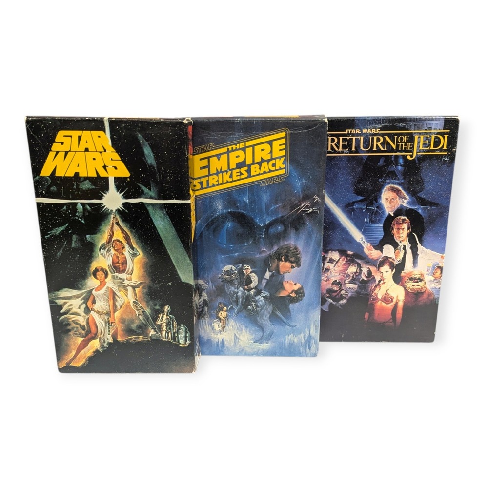 Star Wars Trilogy VHS Set Original Trilogy CBS Fox Video 1990 A New Hope Empire